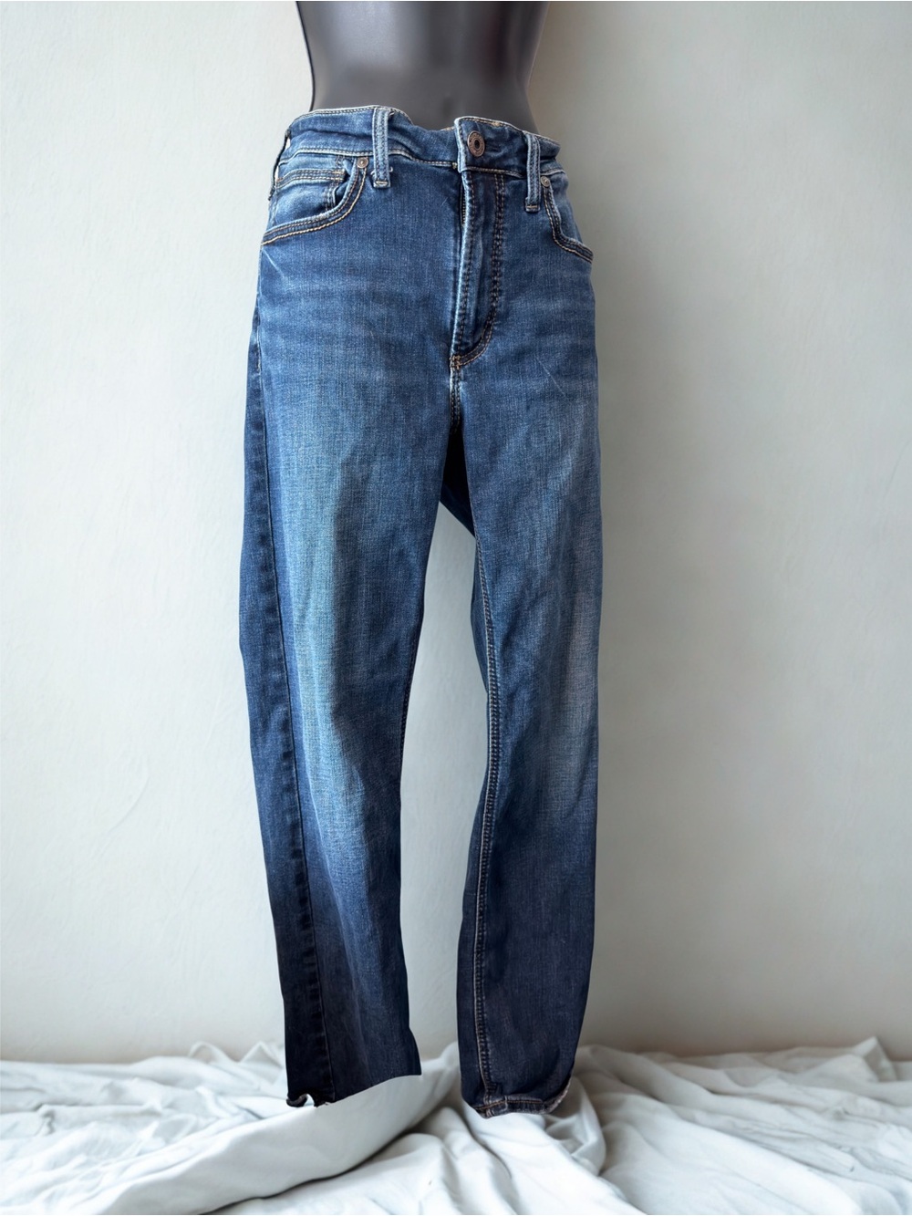 Silver Jeans Men's Faded Blue Straight Jeans